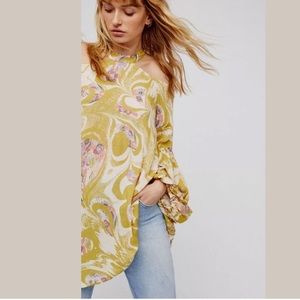 Free People Drift Away Cold-Shoulder Mini Dress